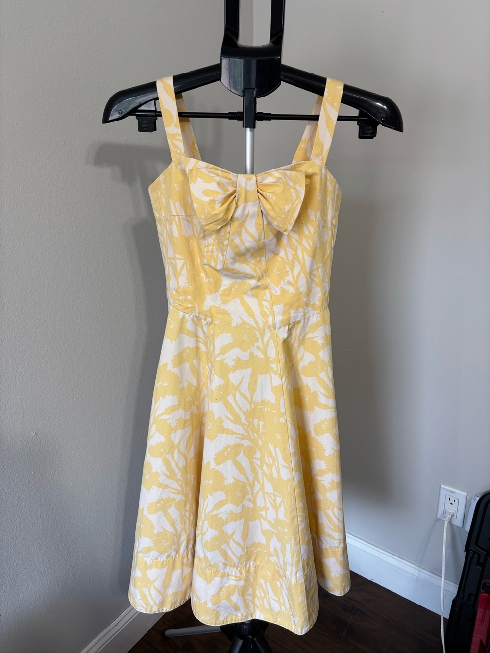 Vintage Marc Jacob’s Yellow Floral Bow-Front Summer dress XS